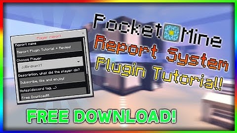 ReportSystem Pocketmine Plugin! | /report Plugin Tutorial + FREE Download!