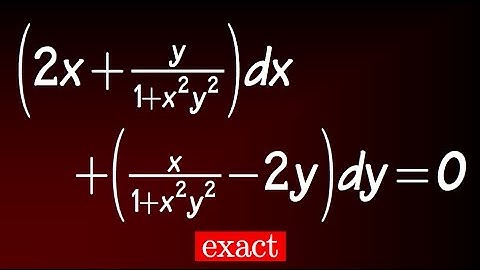 Exact Differential Equation, 2.4#19