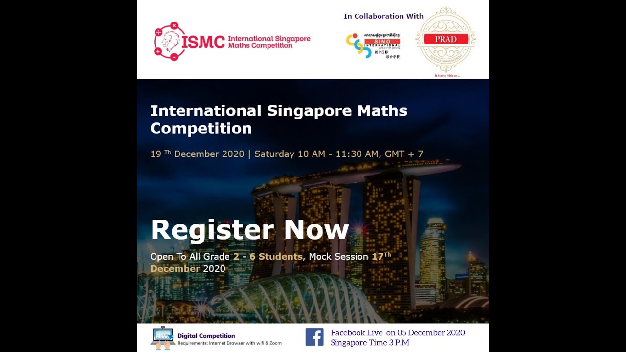 International Singapore Maths Competition 2020 - YouTube