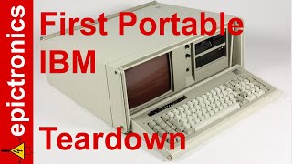 IBM 5155 teardown + portable Model F repair. IBMs first Portable PC