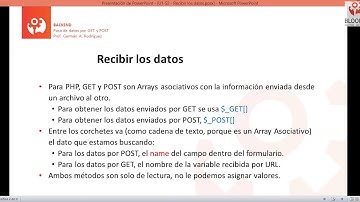 Curso BackEnd U1·45 - Procesar datos enviados por Formularios - PHP