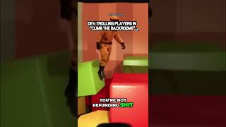 Player TRIES To Refund In Front Of DEV 😭 #shorts
