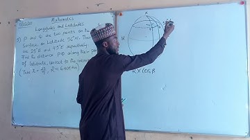 Hoe de afstand tussen twee punten op dezelfde breedtegraad te vinden