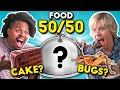 Food 5050 cake or crickets