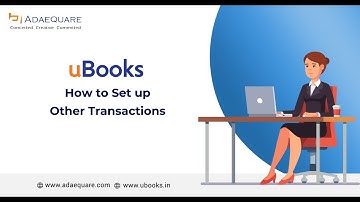 How to set up Other Transactions in uBooks Accounting Software