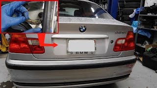 BMW E46 Trunk Wiring Fix! Trunk button/Reverse/Plate Lights NOT WORKING!