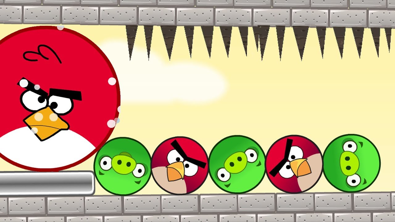 Angry Birds Pigs Out ROUND BIRDS FORCE ALL ROUND PIGGIES ALL LEVEL