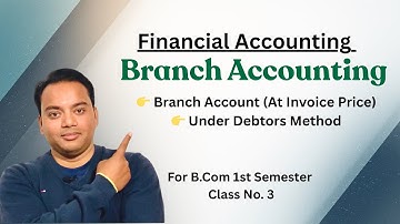 Branch Accounting at Invoice Price