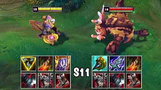 GNAR vs DARIUS SEASON 11 FULL BUILD FIGHTS & Best Moments!