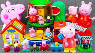 10 Minutes of Satisfying ASMR Unboxing | Adorable Peppa Pig Treehouse &amp; Firetruck Playset 🌳
