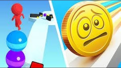 COIN RUSH VS Stack Rider Gameplay Walkthrough - All Levels (IOS, Android)