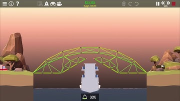 Poly Bridge Level 3 - 12 "Emergency Interference" 100%