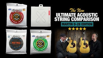 The NEW Ultimate Acoustic String Comparison - Martin D-28 Edition!