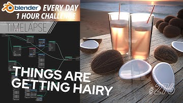 Using Geometry Nodes to make a Coconut - Blender Every Day #276