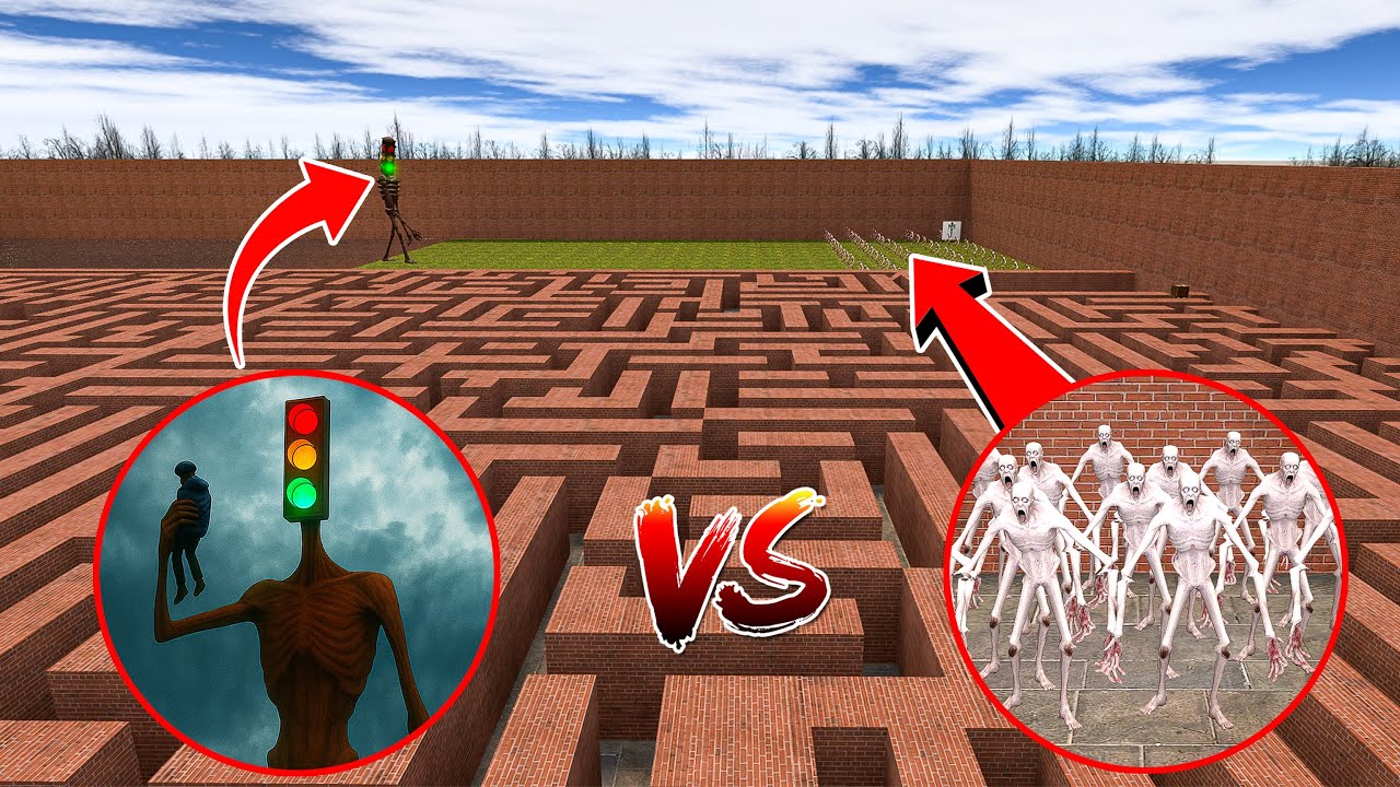 TRAFFIC LIGHT HEAD VS SCP 096 In Garry's Mod #44