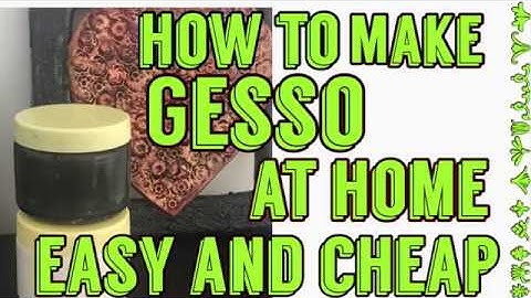 HomeMade Gesso |EasyAndCheap |GessoTutorial |GessoRecipe