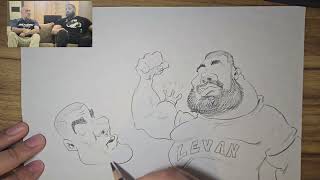 Caricature: Engin and Levan