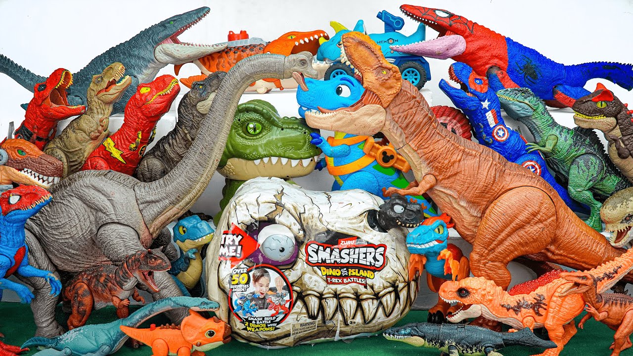 65 Minutes Of Satisfaction With Unboxing Speedy Dinosaur Car Track Set ASMR | Review Toys