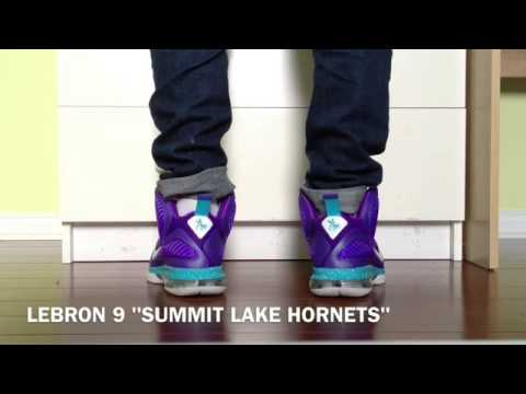 lebron 9 hornets on feet