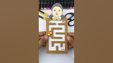 Squid Game | Part 2 Cardboard DIY Wonderful Maze Game Ideas #squidgame #shortsvideo #puzzle