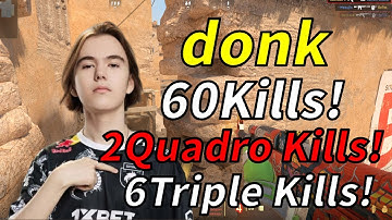 CS2 donk POV Faceit Dust2 (60Kills!) | 24/07/14 #cs2 #demo