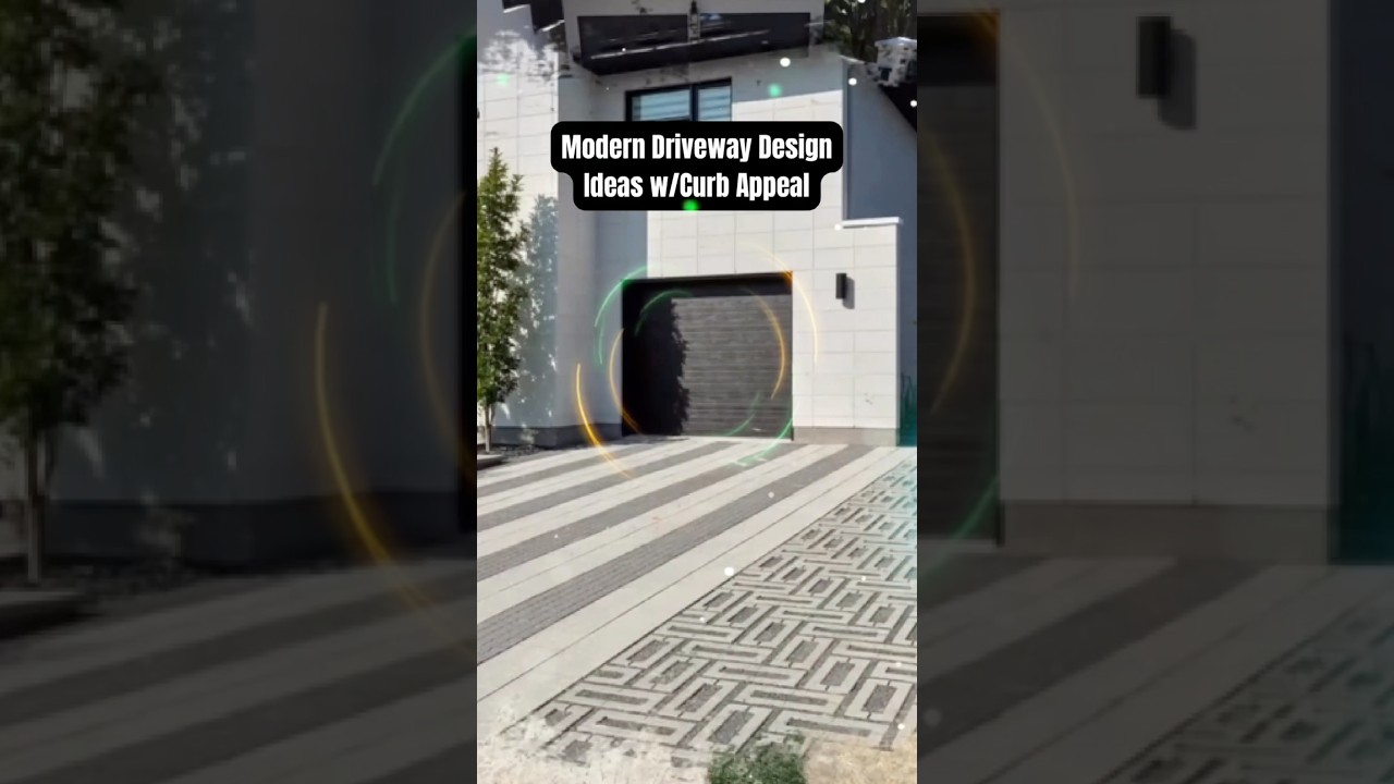 Modern Driveway Ideas w/Curb Appeal 🏘️