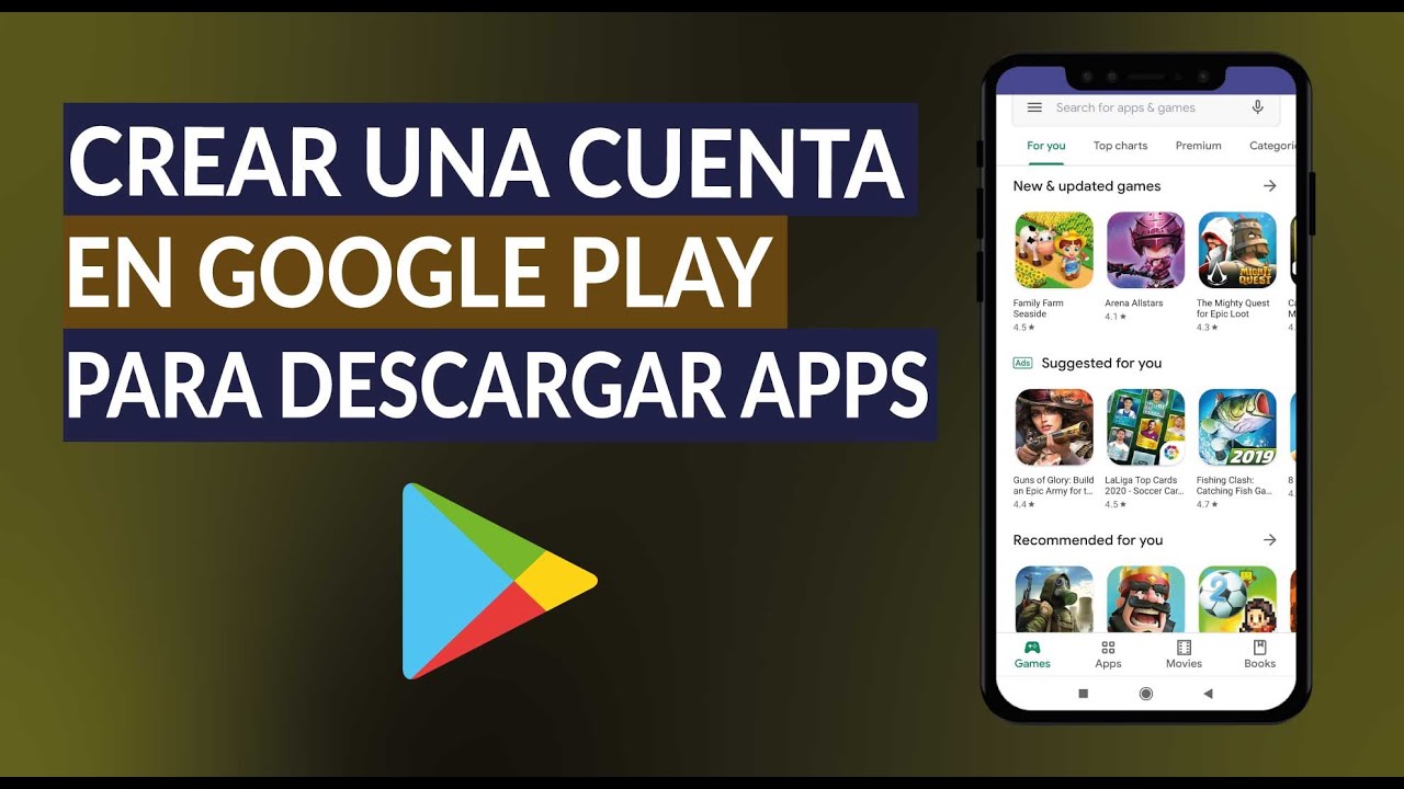 Cómo Crear una Cuenta en Google Play Store para Descargar Apps y Juegos 