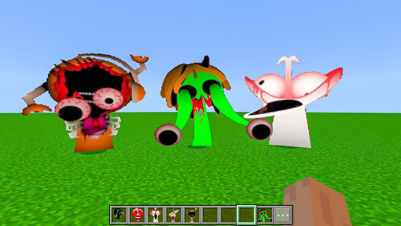 All Sprunki Phase 3 Mod in Minecraft - YouTube
