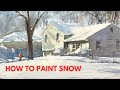 How to Paint Snow in Watercolor - 3 Quick Tips You Have to Try