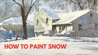 How to Paint Snow in Watercolor - 3 Quick Tips You Have to Try by Matthew White - Watercolor Instruction 11,914 views 4 months ago 4 minutes, 29 seconds