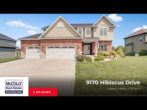 9170 Hibiscus Drive, St John, IN home video tour