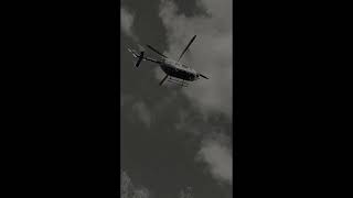 Helicopter FLYING LOW over Mom's House - I CAN TOUCH IT!