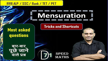 MENSURATION  II  Tricks & Shortcuts  II  Speed Maths with Jay Parihar