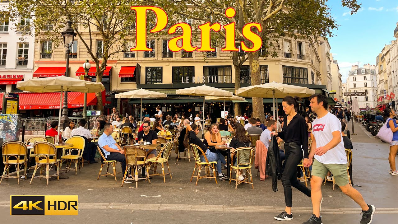 Paris walking tour 4K | A walk in Bastille 2021 | Marais | Paris 4K | A  Walk In Paris - YouTube