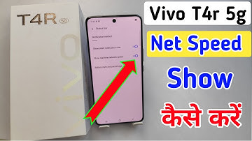 Vivo T4r 5g me net speed show / How to show net speed in Vivo T4r 5g / network speed kaise dekhe
