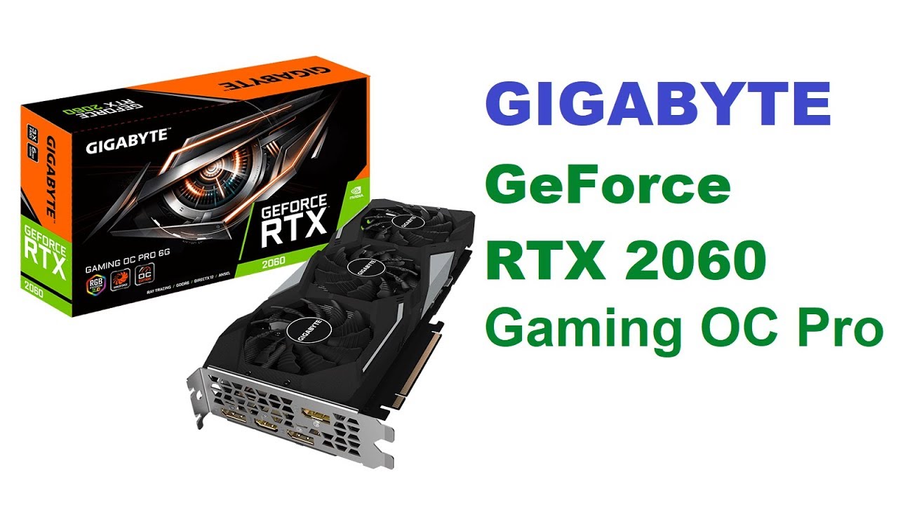 Geforce rtx 2060 gaming pro