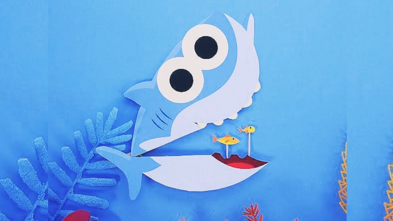 How to make Baby Shark clothespin puppets YouTube
