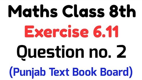 Ex 6.11 Class 8 Q no. 2 Chapter 6 - Unit 6 Exercise 6.11 Question no. 2 Substitution Method Maths 8.