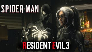 Black Cat and Black Spider-Man - Resident Evil 3 Remake Mod