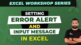 How to Customize Error Messages in Data Validation ? || Excel Workshop Series