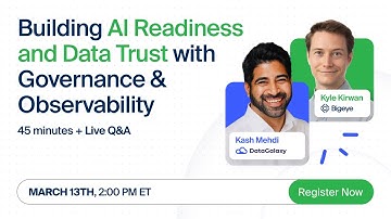 Get AI Ready with Governance & Data Observability