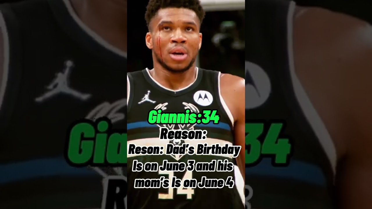 Why NBA Players Wear There Jersey Numbers 👀 shorts basketball YouTube