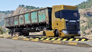 Cars and Trucks vs Speed Bumps #202 | BeamNG Drive |🤜 Truck &Too screenshot 3