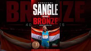 Shravani Sangle Wins Bronze in the Womens 400m Hurdles!
