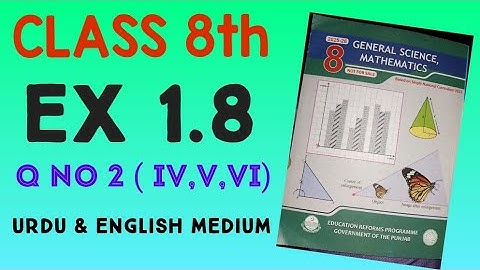 Class 8th Math New book chapter 1 Exercise 1.8 | Class 8 math Q no  2 (iv-vi)| 8TH MATH E.X 1.8 Q2
