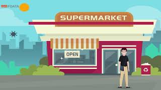Supermarket checks the temperature and delivers for fever customers in one hour- Animation screenshot 4