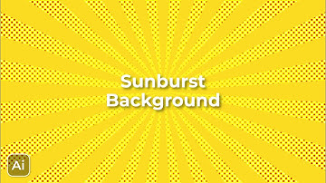 How to Make Sunburst Background Design, Adobe Illustrator Tutorials