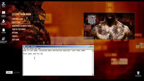 HOW TO FIX CARA MENGATASI PERBAIKI SLEEPING DOGS DEFINITIVE EDITION TIDAK BISA CANT SAVE GAME SIMPAN