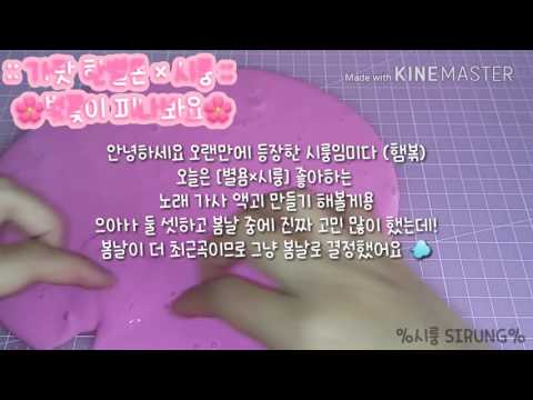 [가랏한별몬 × 시룽] 벚꽃이 피나봐요/좋아하는 노래 가사 /시룽