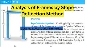 Analysis of Frames by Slope Deflection Method | Slope Deflection Method Side Sway Frame